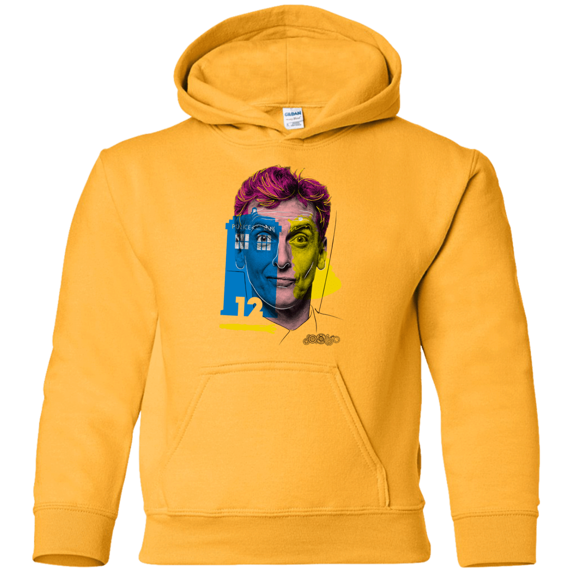 Sweatshirts Gold / YS Doctor Warwhol 12 Youth Hoodie