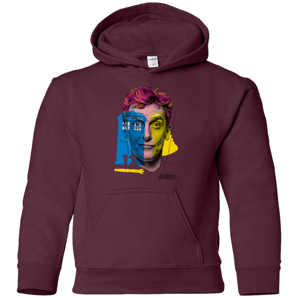 Sweatshirts Maroon / YS Doctor Warwhol 12 Youth Hoodie