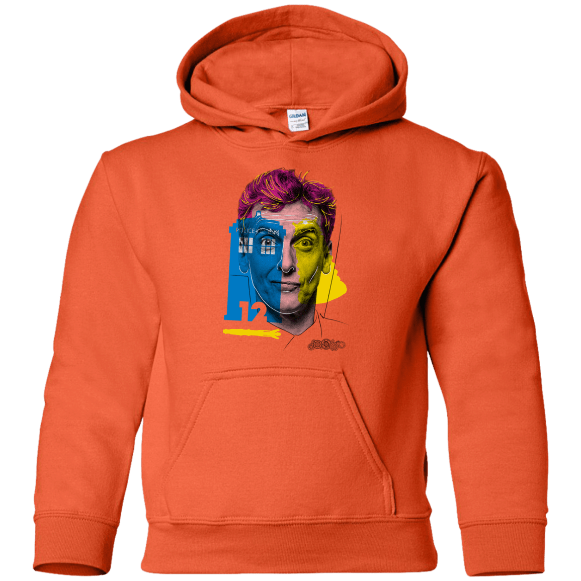 Sweatshirts Orange / YS Doctor Warwhol 12 Youth Hoodie