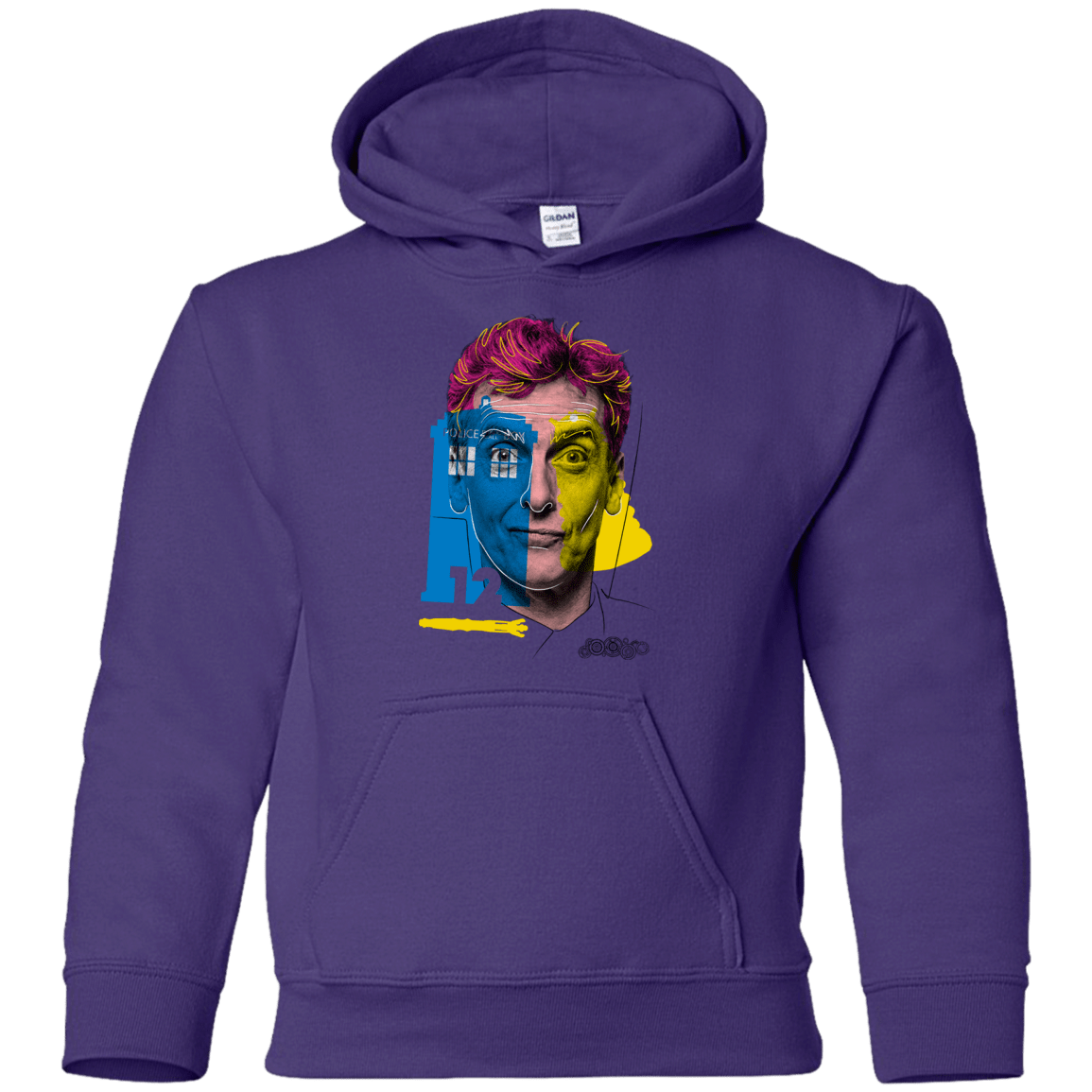Sweatshirts Purple / YS Doctor Warwhol 12 Youth Hoodie