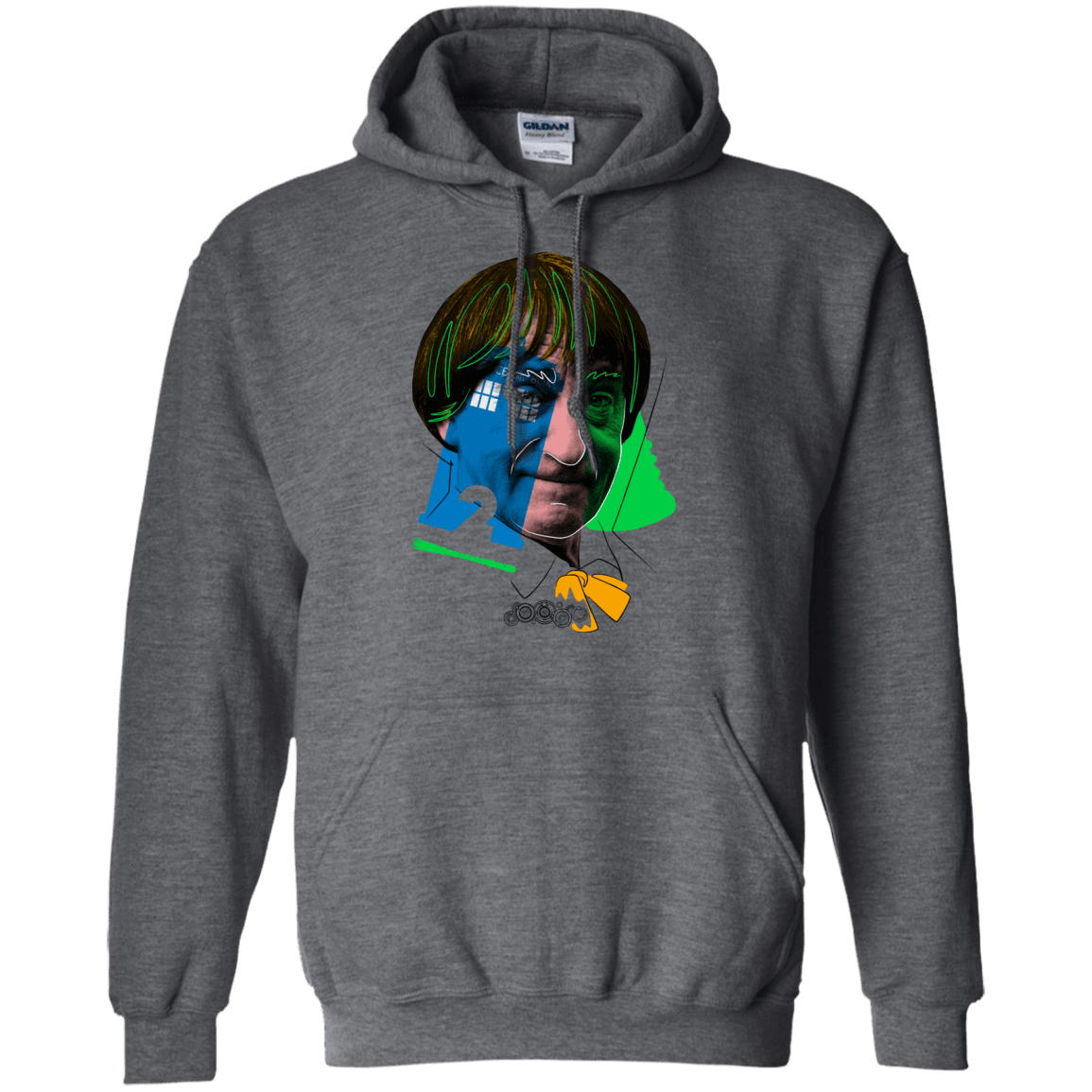 Sweatshirts Dark Heather / S Doctor Warwhol 2 Pullover Hoodie