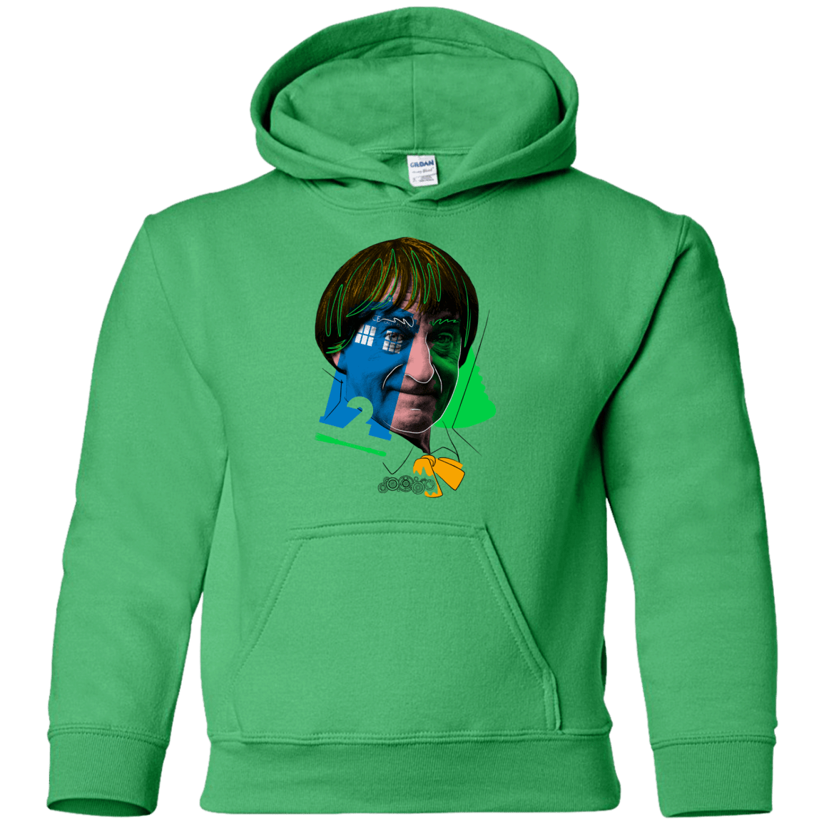 Sweatshirts Irish Green / YS Doctor Warwhol 2 Youth Hoodie
