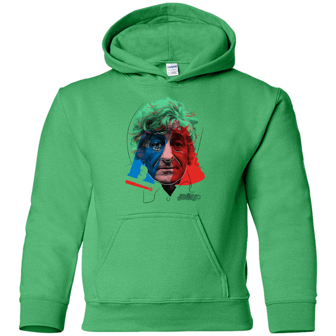 Sweatshirts Irish Green / YS Doctor Warwhol 3 Youth Hoodie