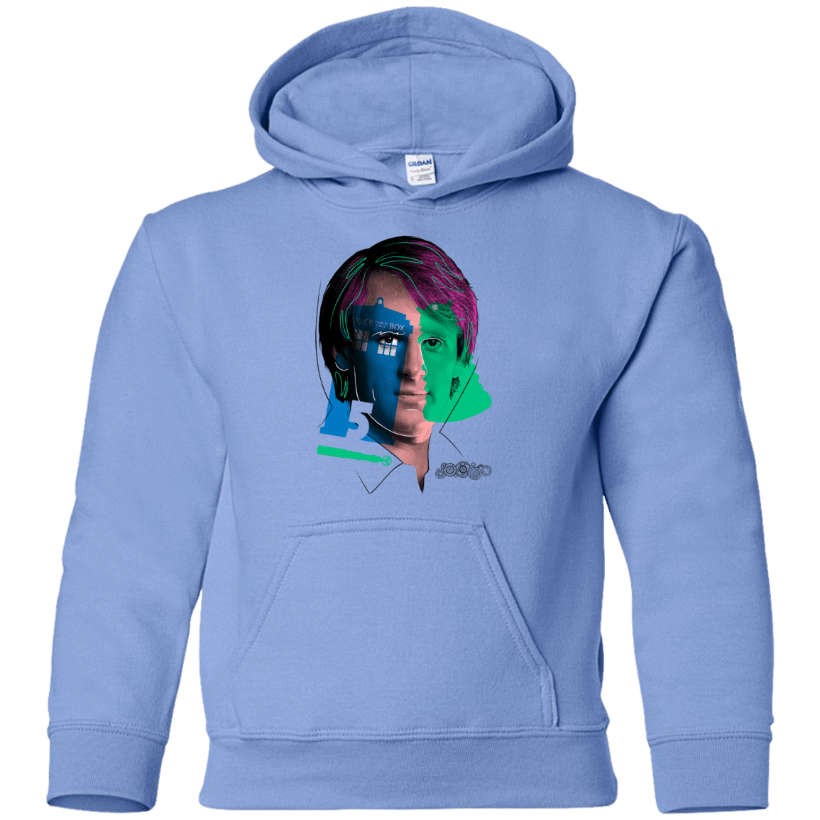 Sweatshirts Carolina Blue / YS Doctor Warwhol 5 Youth Hoodie