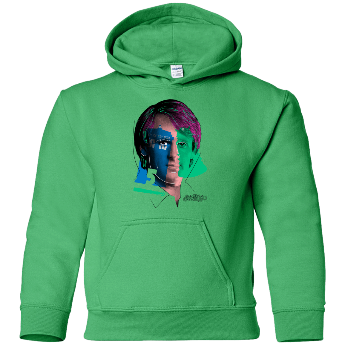 Sweatshirts Irish Green / YS Doctor Warwhol 5 Youth Hoodie