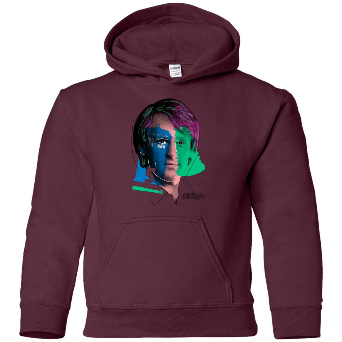 Sweatshirts Maroon / YS Doctor Warwhol 5 Youth Hoodie