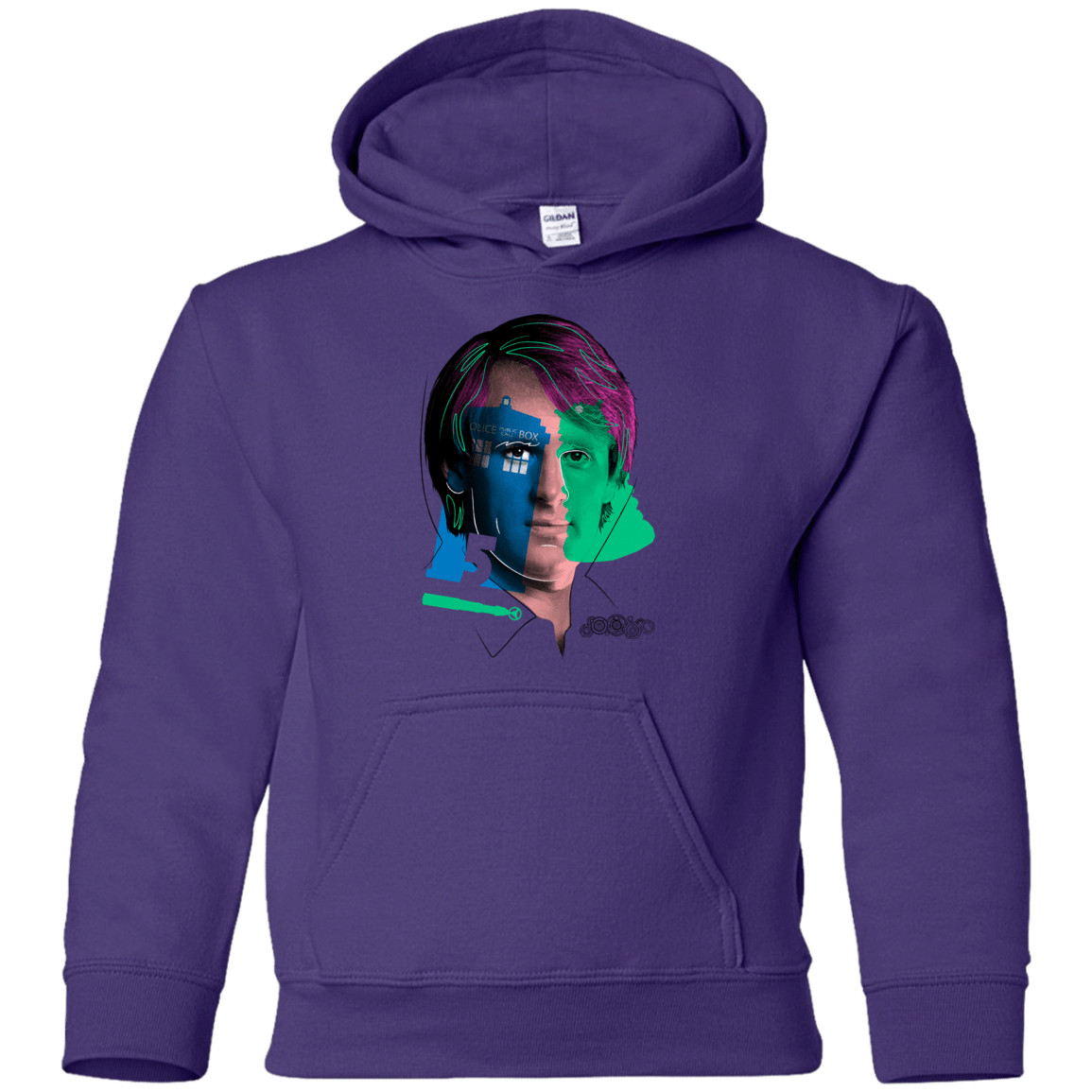 Sweatshirts Purple / YS Doctor Warwhol 5 Youth Hoodie