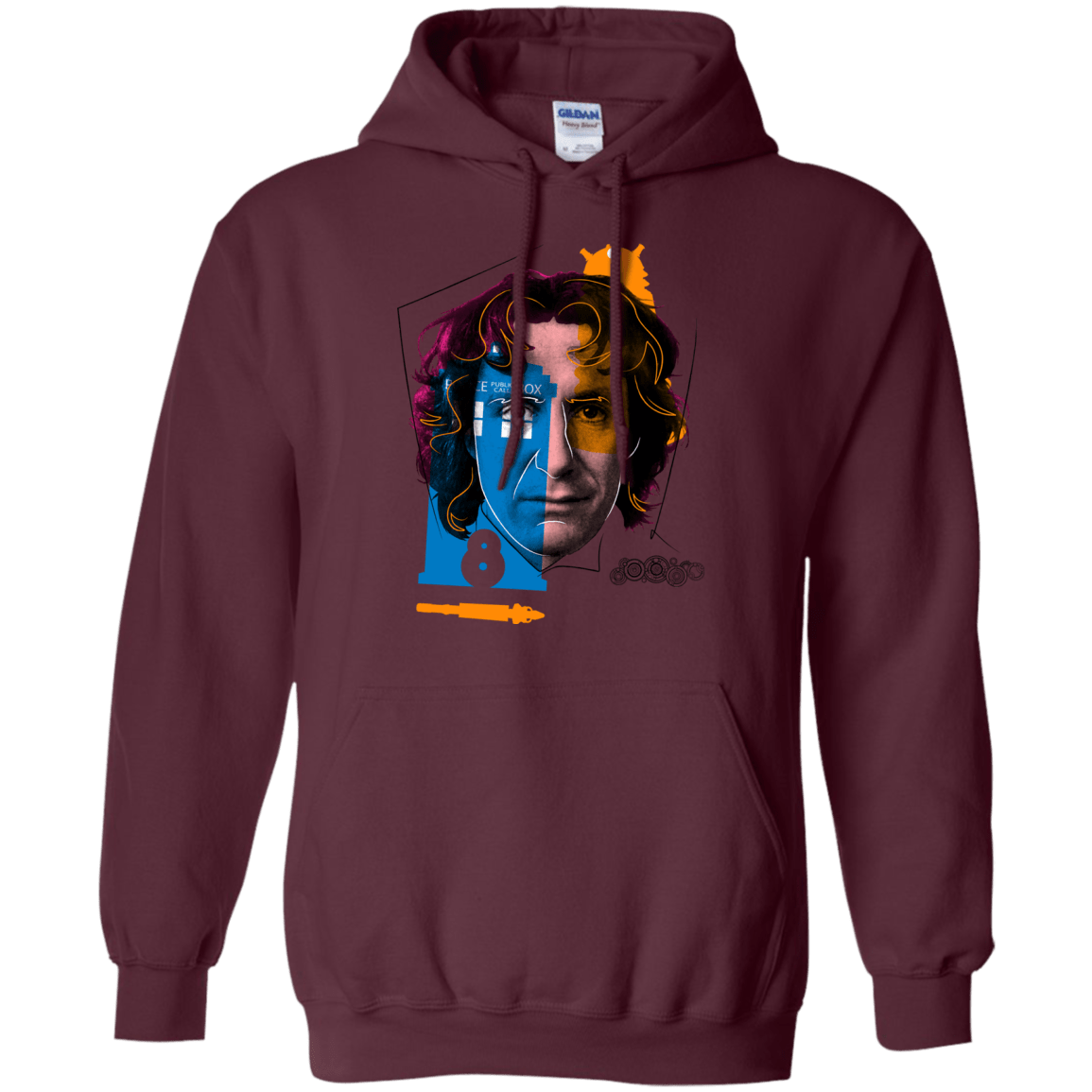 Sweatshirts Maroon / S Doctor Warwhol 8 Pullover Hoodie