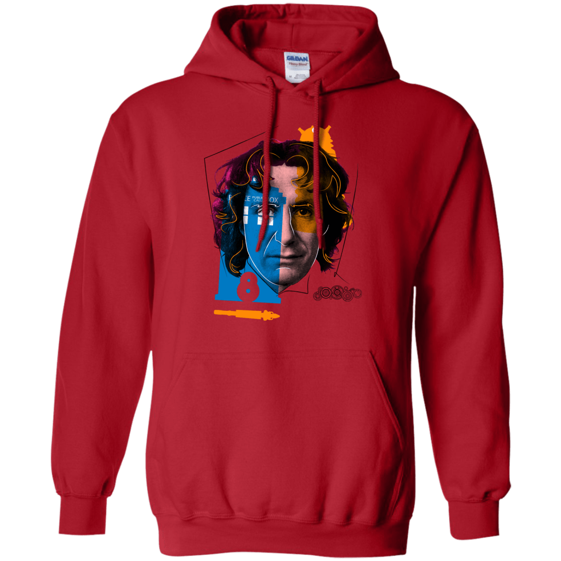 Sweatshirts Red / S Doctor Warwhol 8 Pullover Hoodie