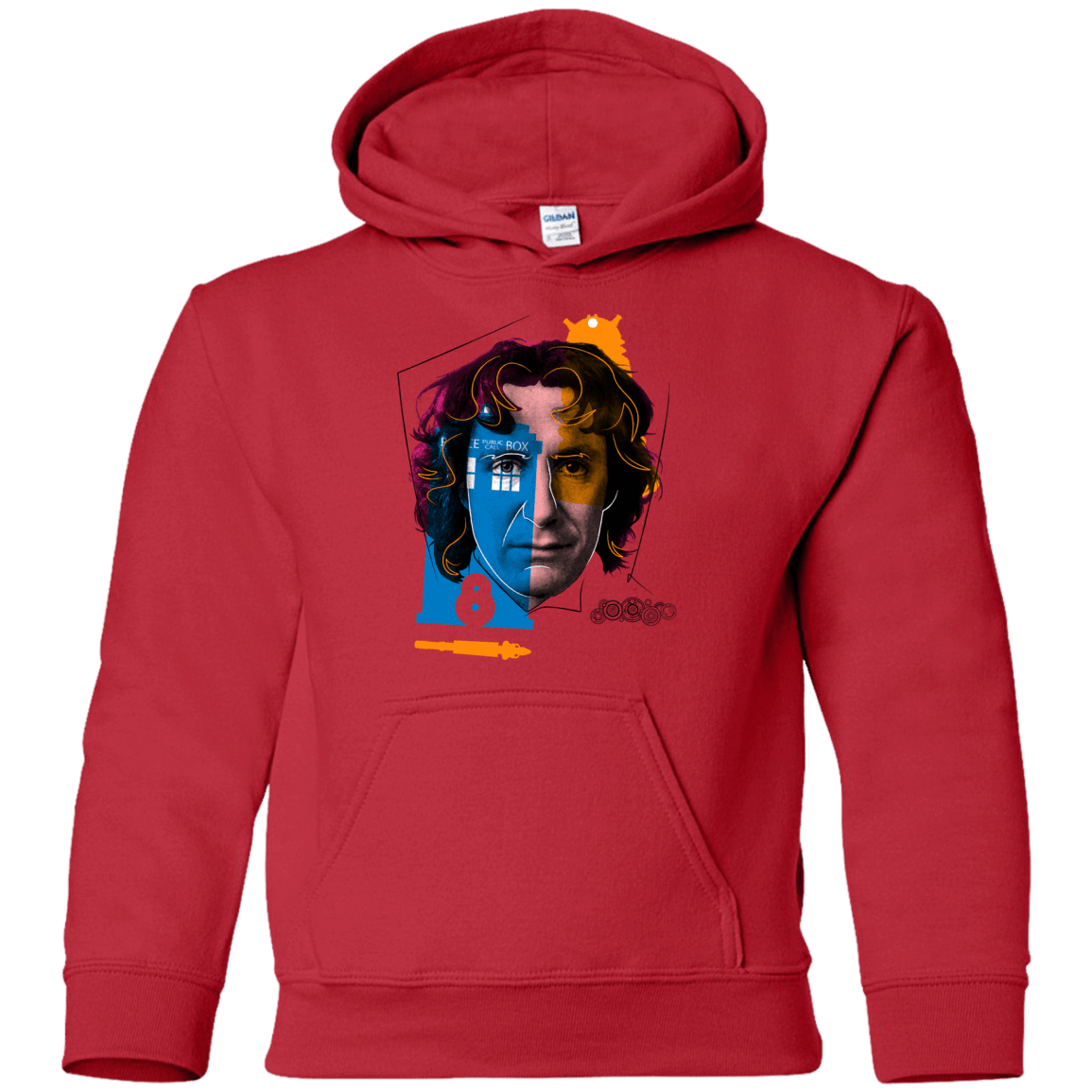Sweatshirts Red / YS Doctor Warwhol 8 Youth Hoodie