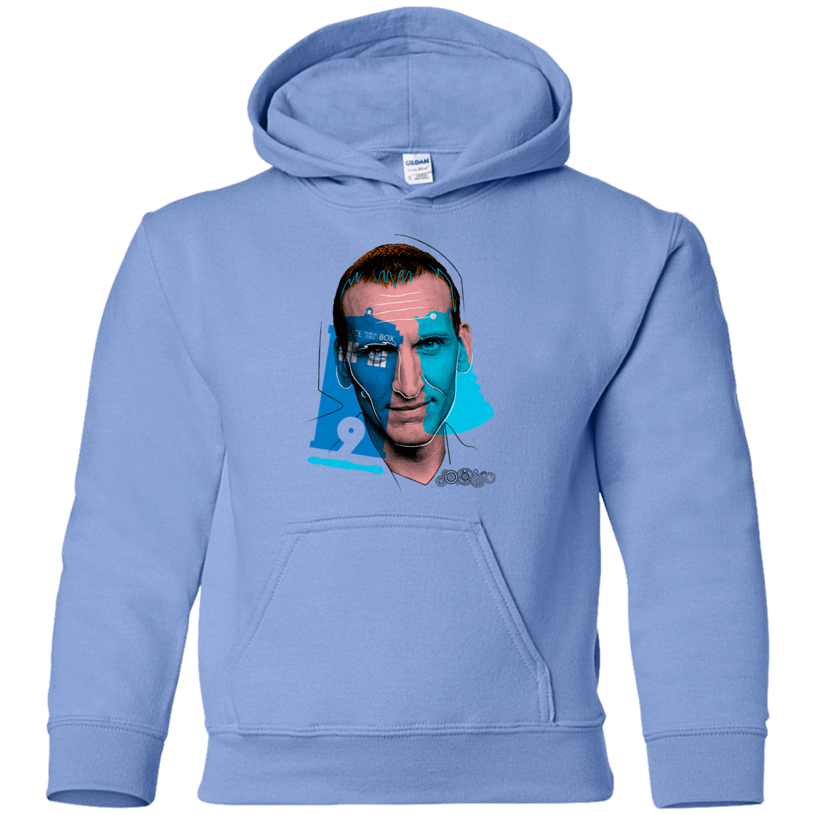 Sweatshirts Carolina Blue / YS Doctor Warwhol 9 Youth Hoodie