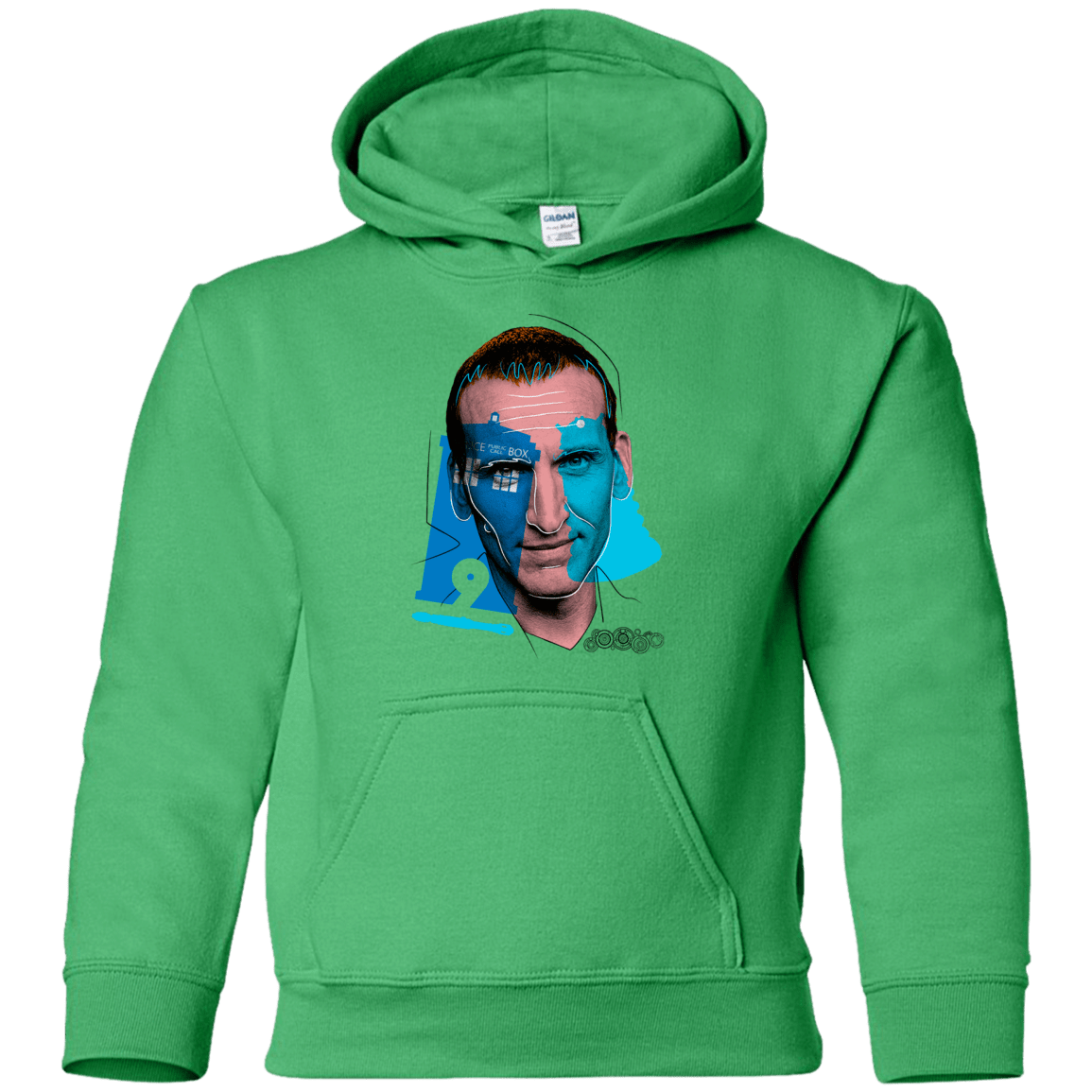 Sweatshirts Irish Green / YS Doctor Warwhol 9 Youth Hoodie