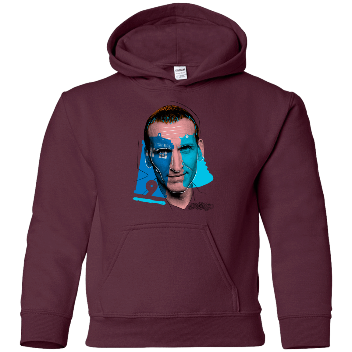 Sweatshirts Maroon / YS Doctor Warwhol 9 Youth Hoodie