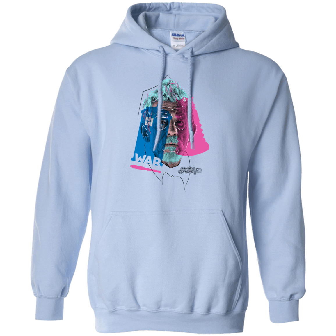 Sweatshirts Light Blue / S Doctor Warwhol War Pullover Hoodie
