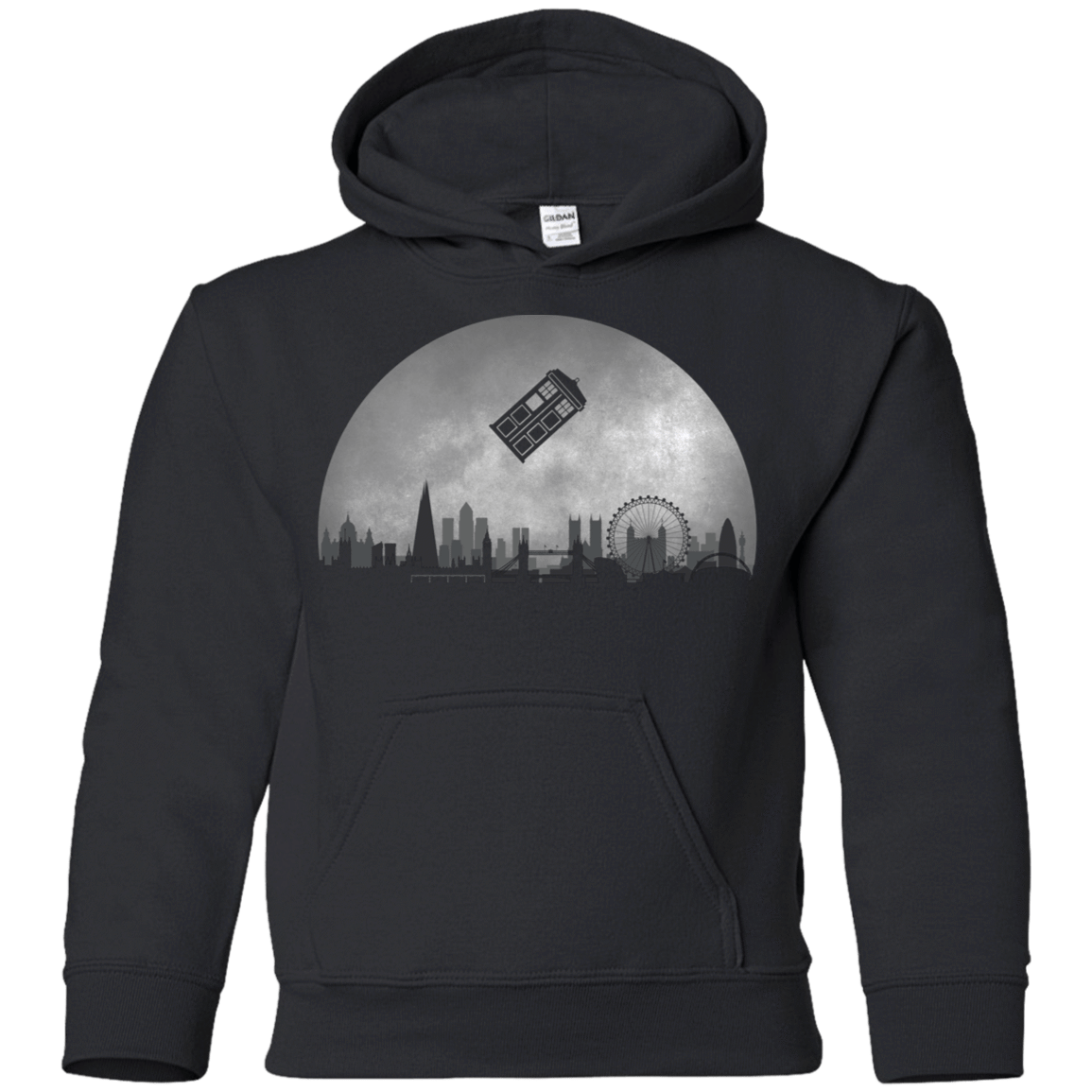 Sweatshirts Black / YS Doctor Who Tardis Pillow Youth Hoodie