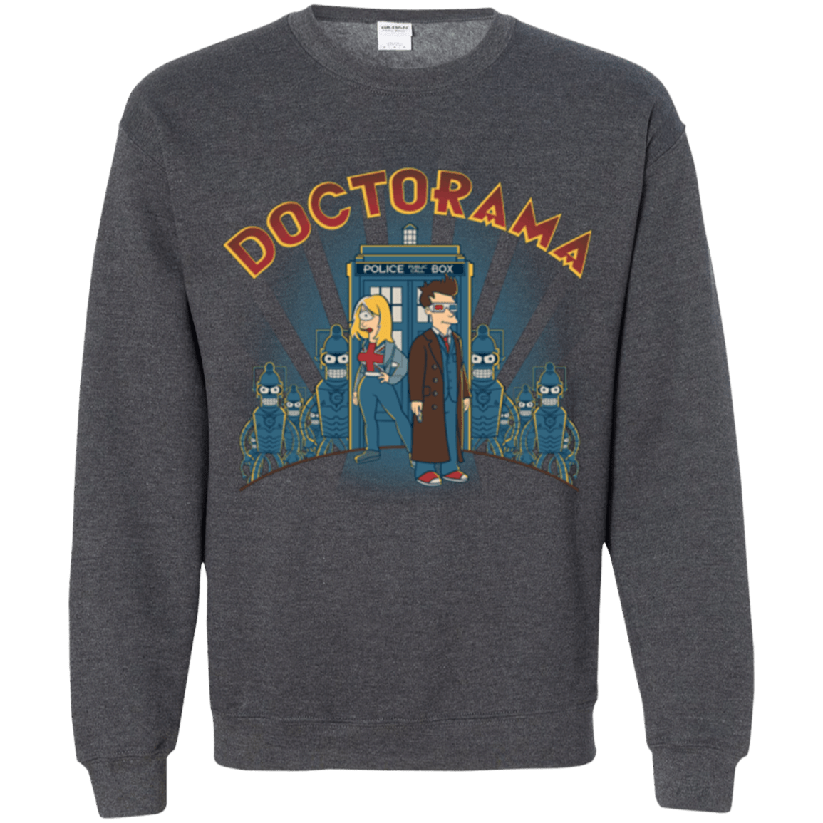 Sweatshirts Dark Heather / Small DOCTORAMA (2) Crewneck Sweatshirt