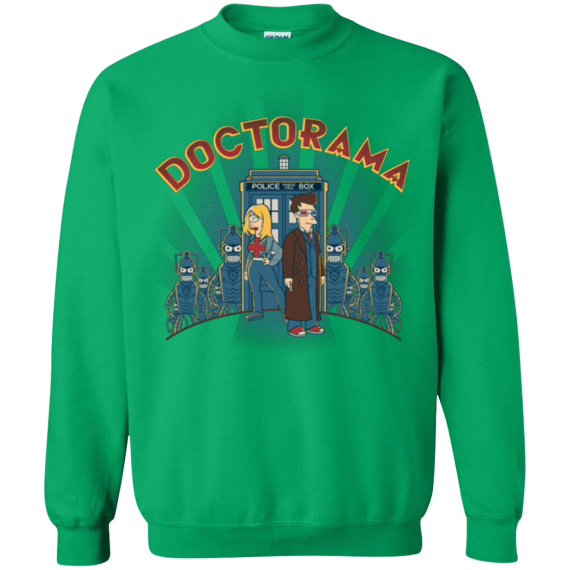 Sweatshirts Irish Green / Small DOCTORAMA (2) Crewneck Sweatshirt