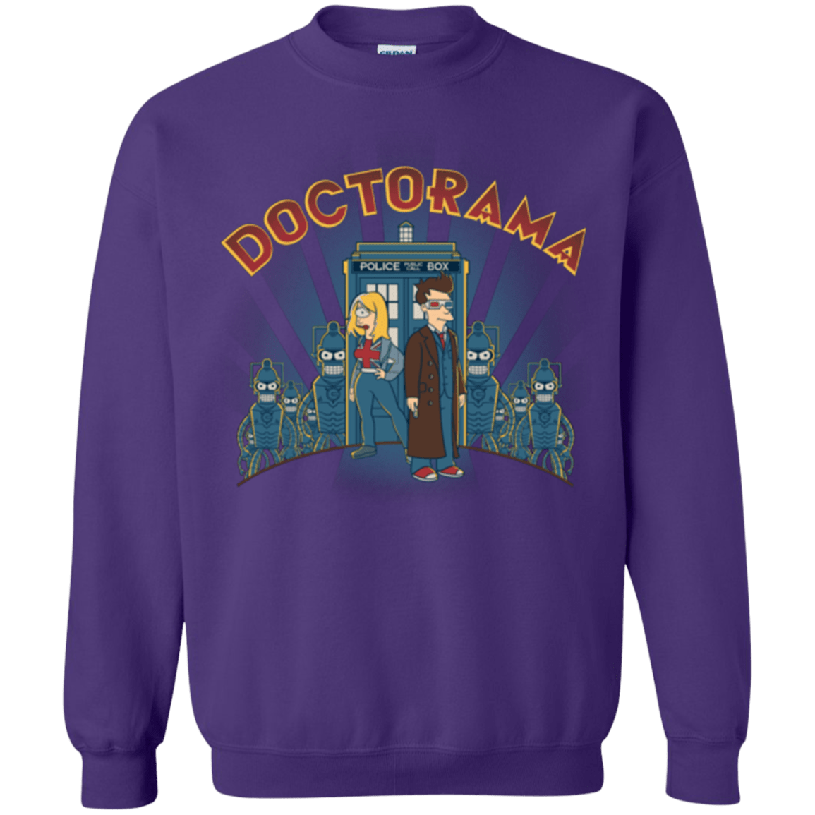 Sweatshirts Purple / Small DOCTORAMA (2) Crewneck Sweatshirt