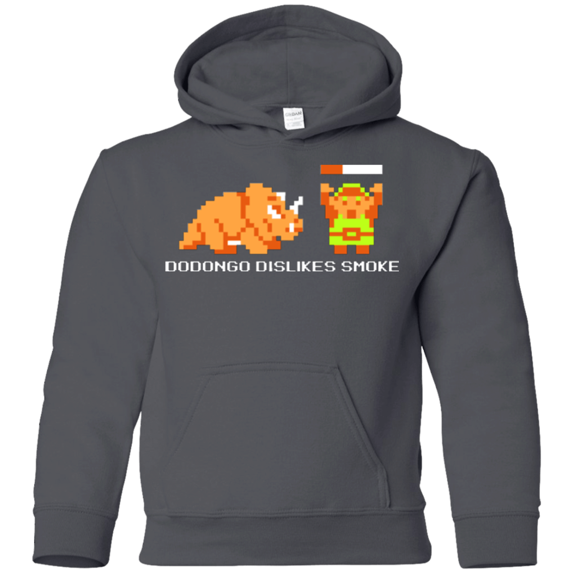 Sweatshirts Charcoal / YS Dodongo Dislikes Smoke Youth Hoodie