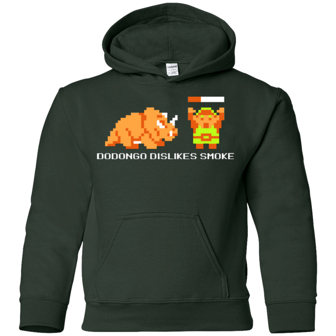 Sweatshirts Forest Green / YS Dodongo Dislikes Smoke Youth Hoodie