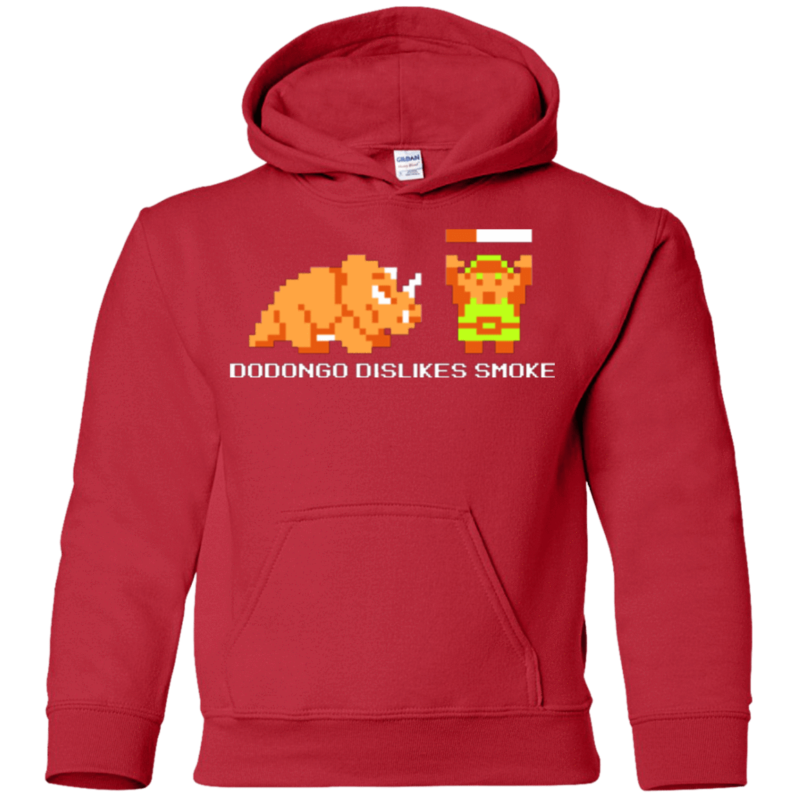 Sweatshirts Red / YS Dodongo Dislikes Smoke Youth Hoodie