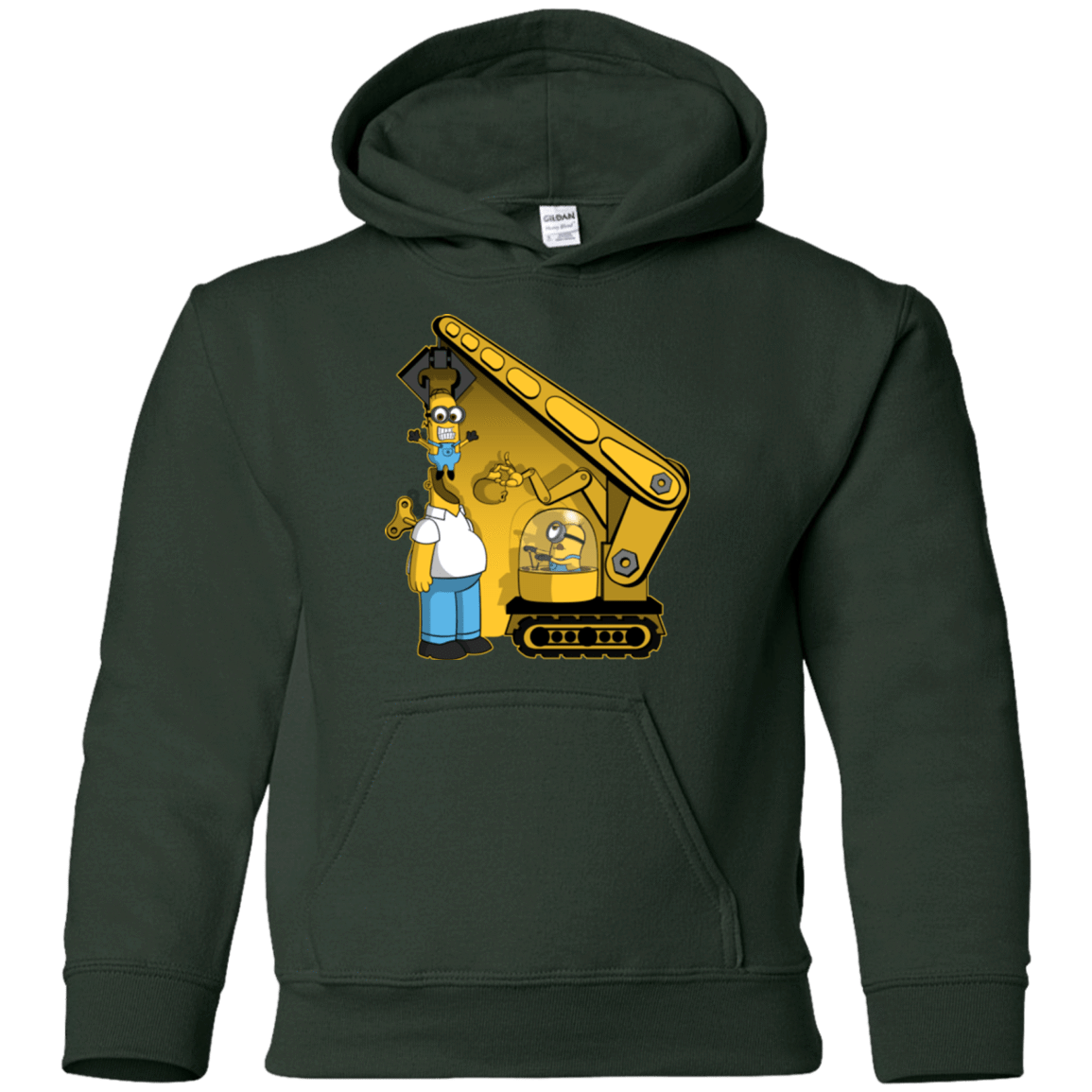 Sweatshirts Forest Green / YS Doh Minion Youth Hoodie