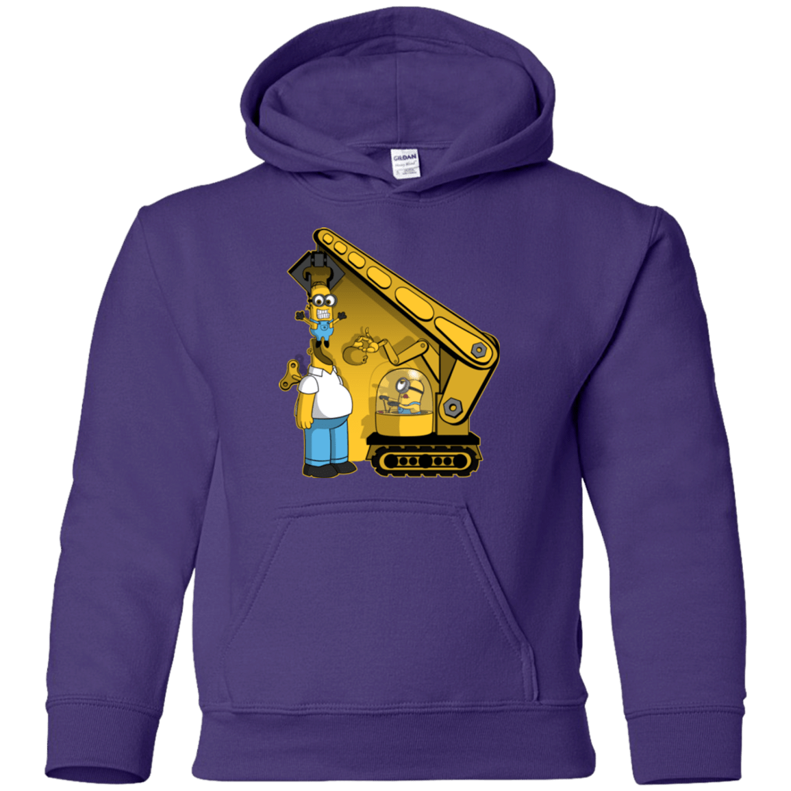 Sweatshirts Purple / YS Doh Minion Youth Hoodie