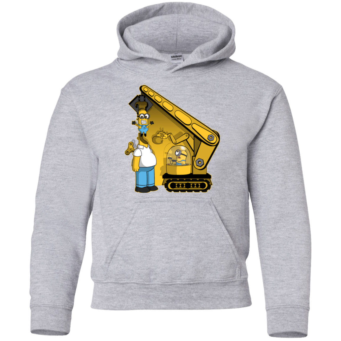 Sweatshirts Sport Grey / YS Doh Minion Youth Hoodie