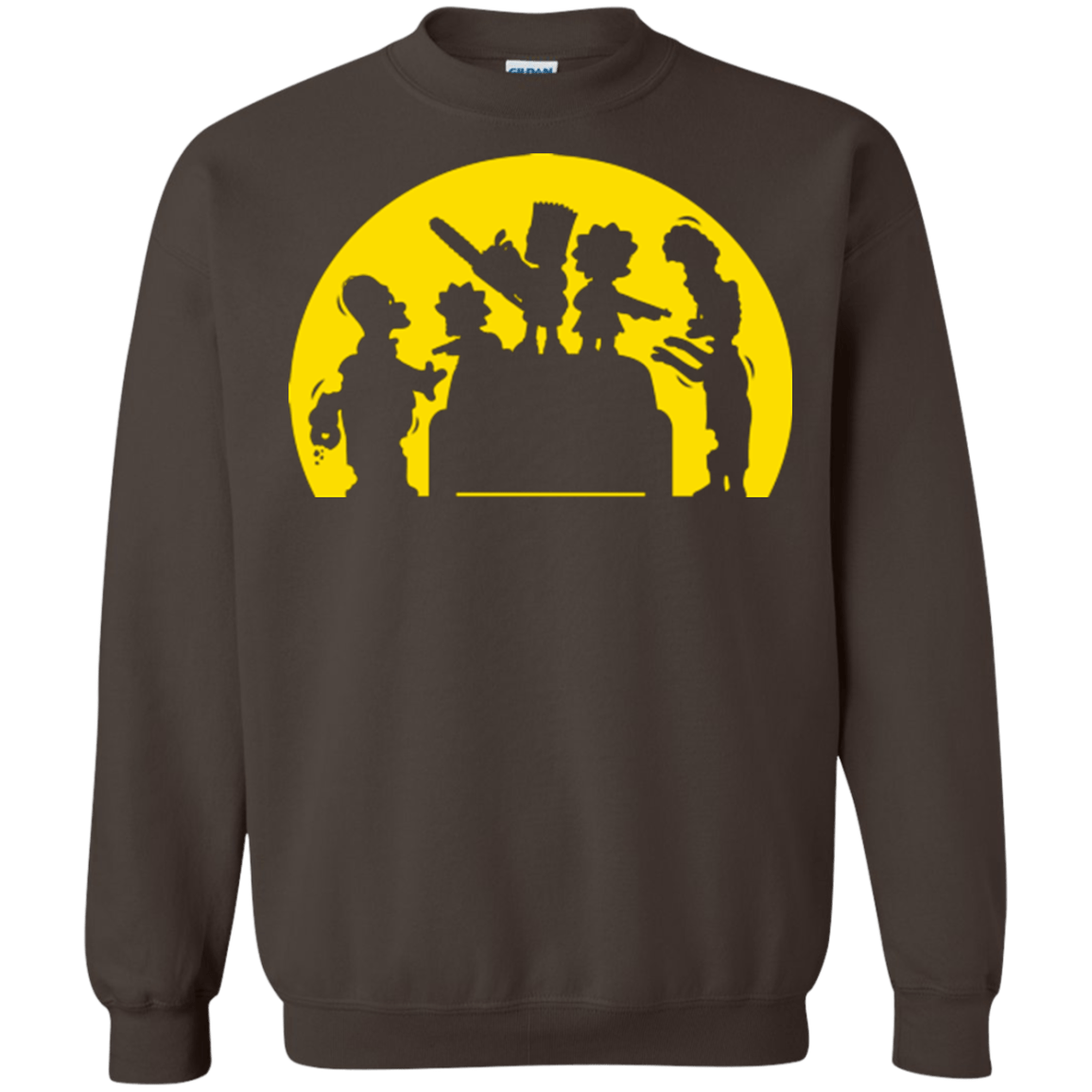 Sweatshirts Dark Chocolate / S Doh Zombies Crewneck Sweatshirt