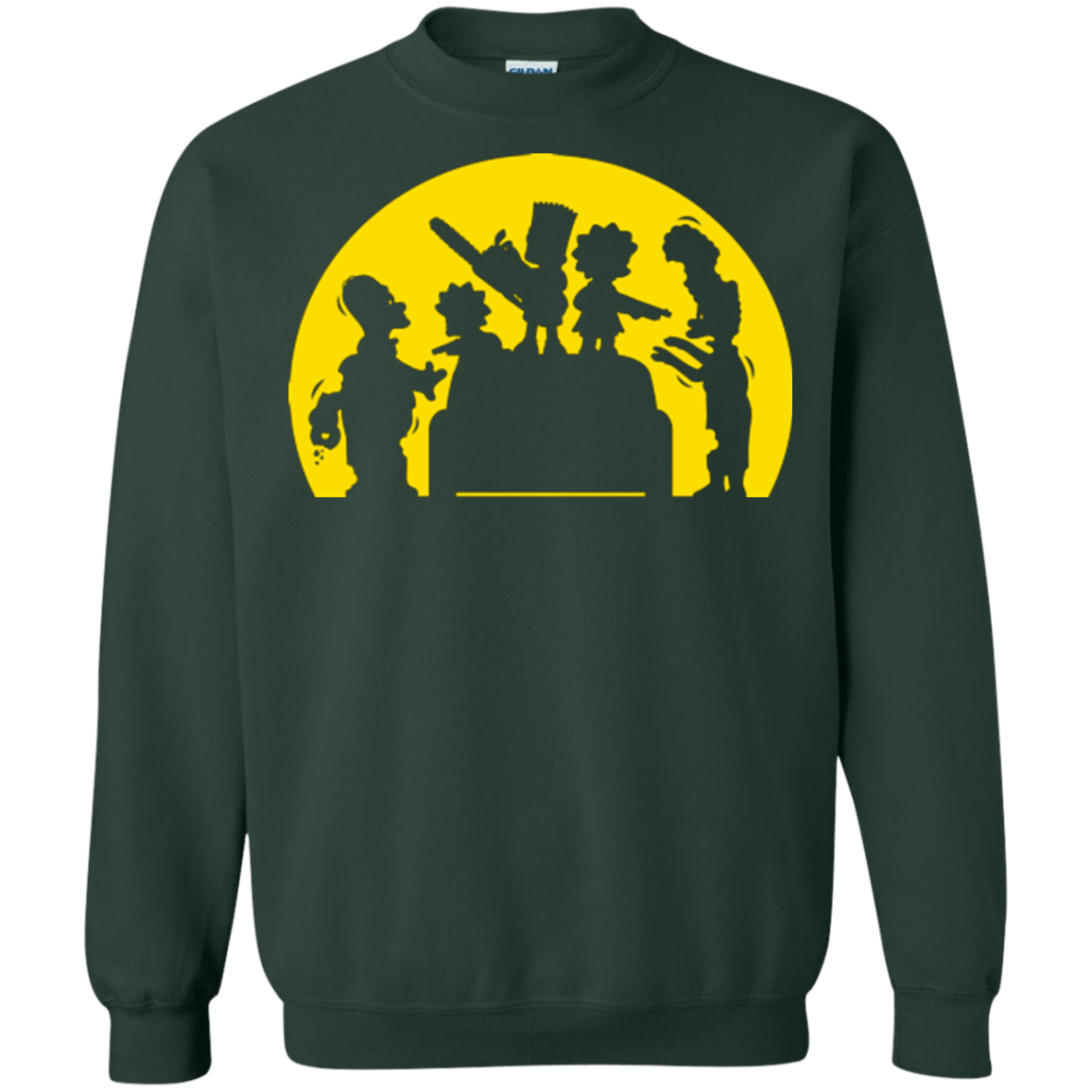 Sweatshirts Forest Green / S Doh Zombies Crewneck Sweatshirt