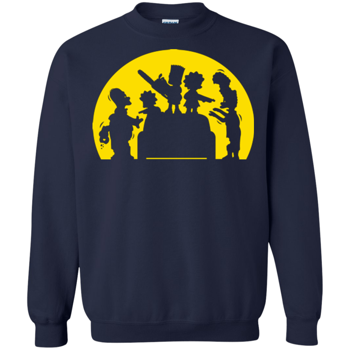 Sweatshirts Navy / S Doh Zombies Crewneck Sweatshirt