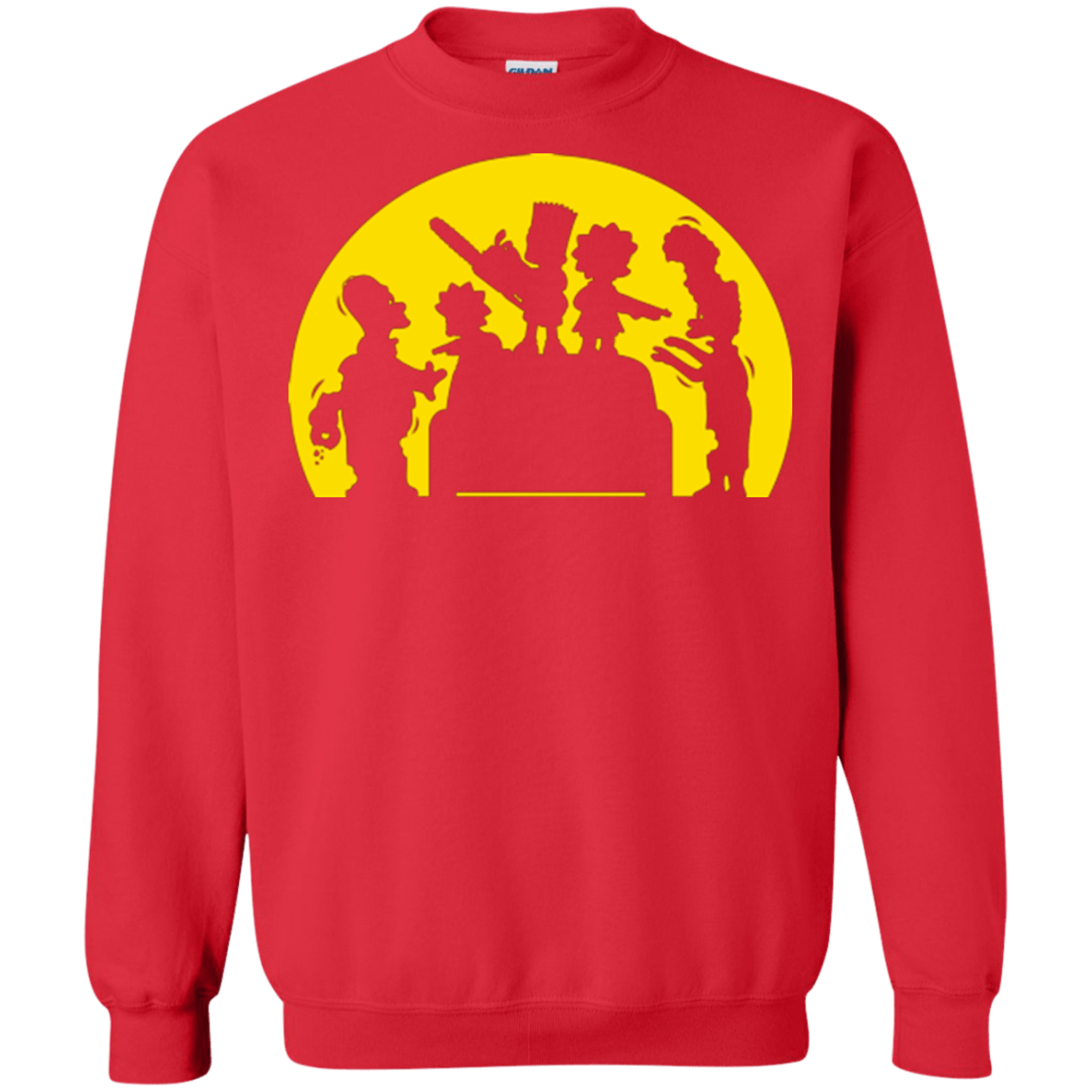 Sweatshirts Red / S Doh Zombies Crewneck Sweatshirt