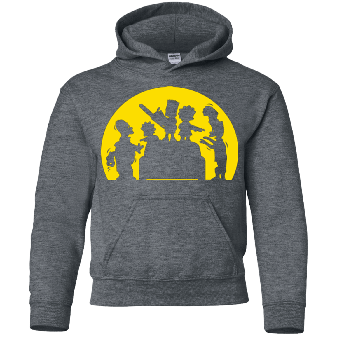 Sweatshirts Dark Heather / YS Doh Zombies Youth Hoodie