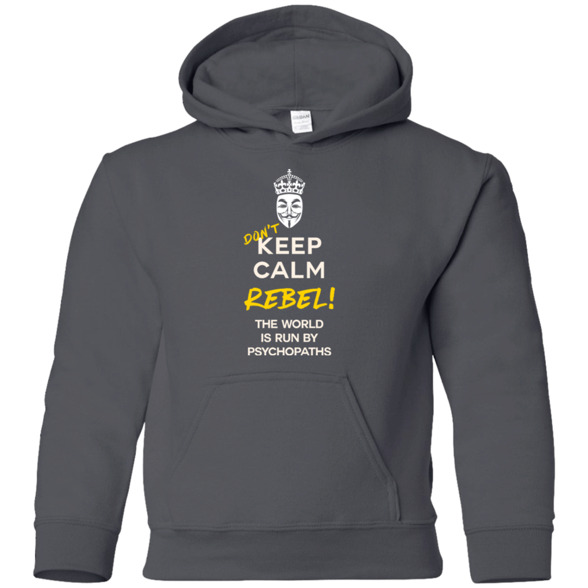 Sweatshirts Charcoal / YS Dont Keep Calm Youth Hoodie