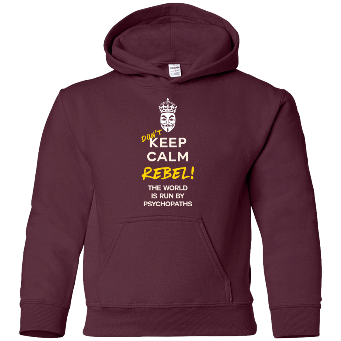 Sweatshirts Maroon / YS Dont Keep Calm Youth Hoodie