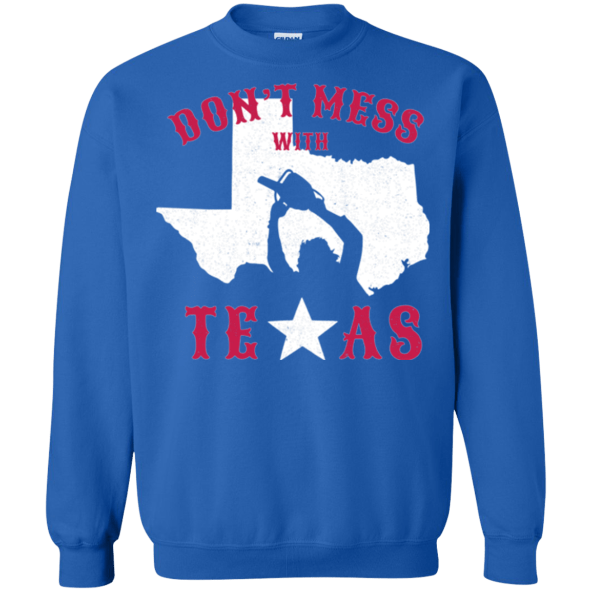 Sweatshirts Royal / Small Dont Mess With Texas Crewneck Sweatshirt