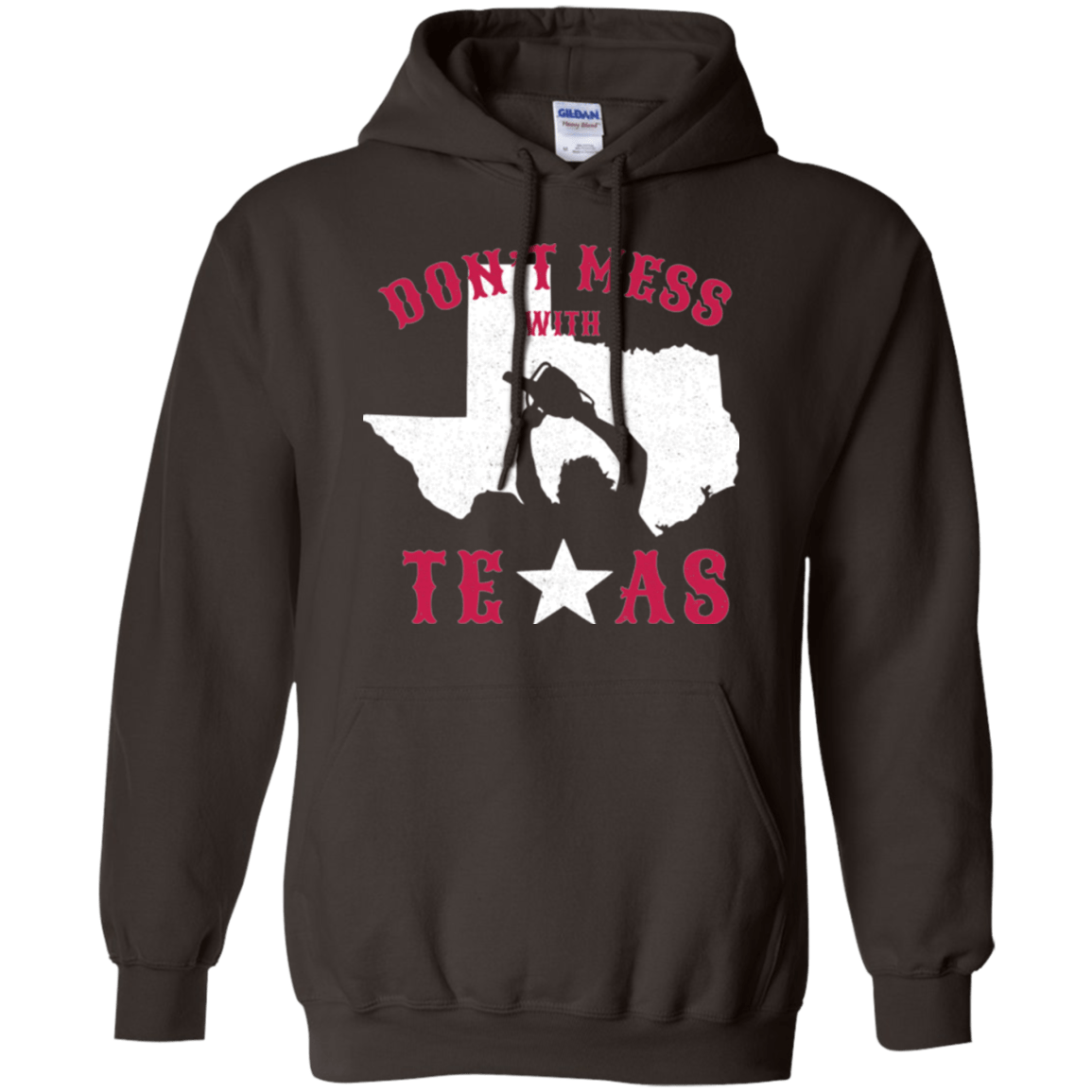 Sweatshirts Dark Chocolate / Small Dont Mess With Texas Pullover Hoodie