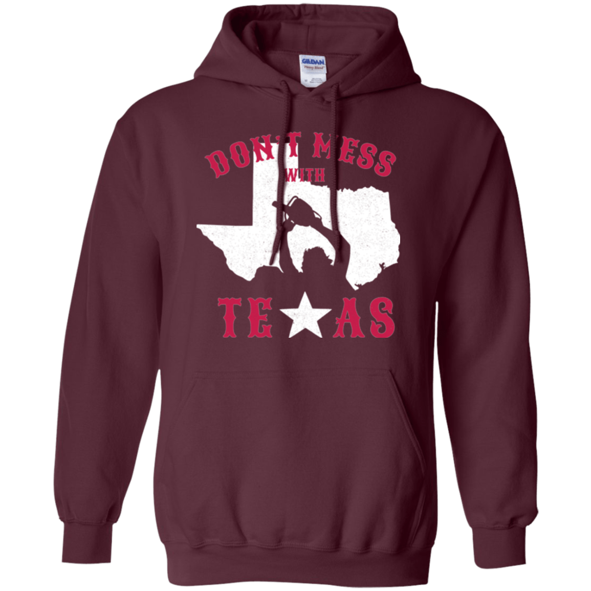 Sweatshirts Maroon / Small Dont Mess With Texas Pullover Hoodie