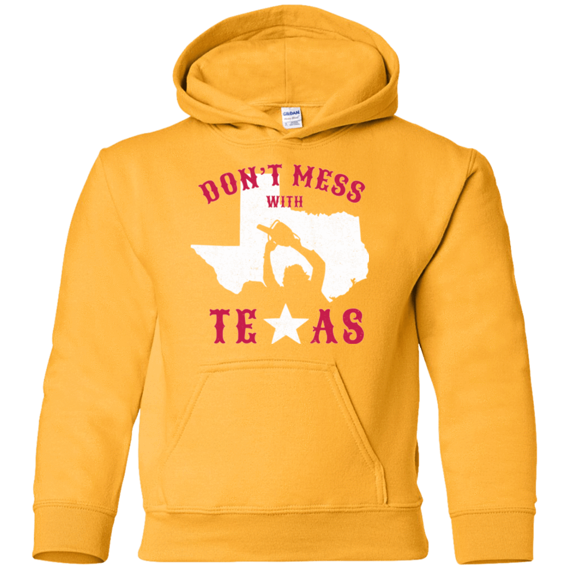 Sweatshirts Gold / YS Dont Mess With Texas Youth Hoodie