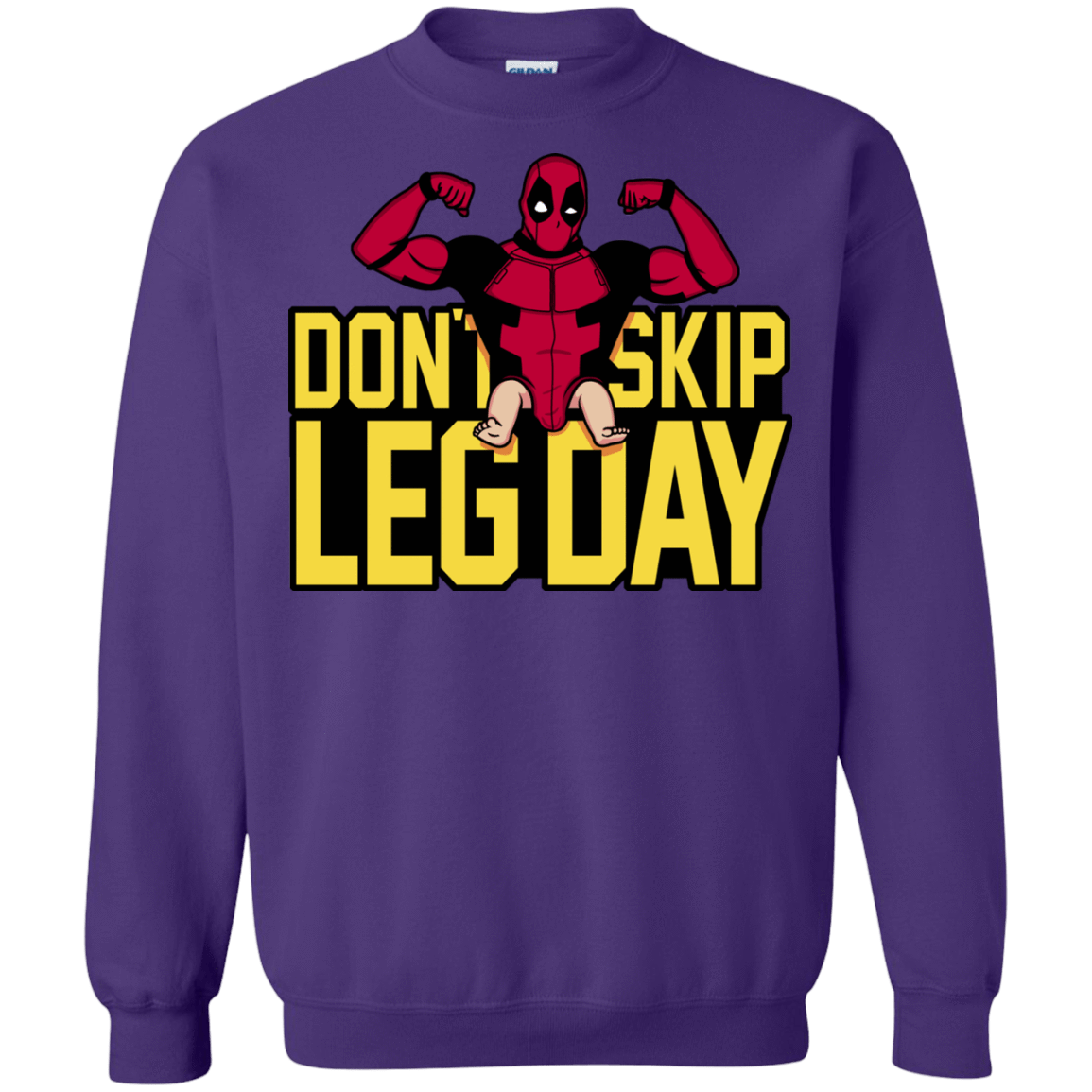 Sweatshirts Purple / S Dont Skip Leg Day Crewneck Sweatshirt
