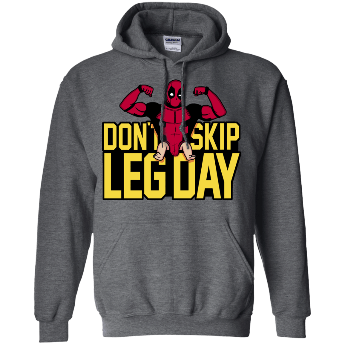 Sweatshirts Dark Heather / S Dont Skip Leg Day Pullover Hoodie