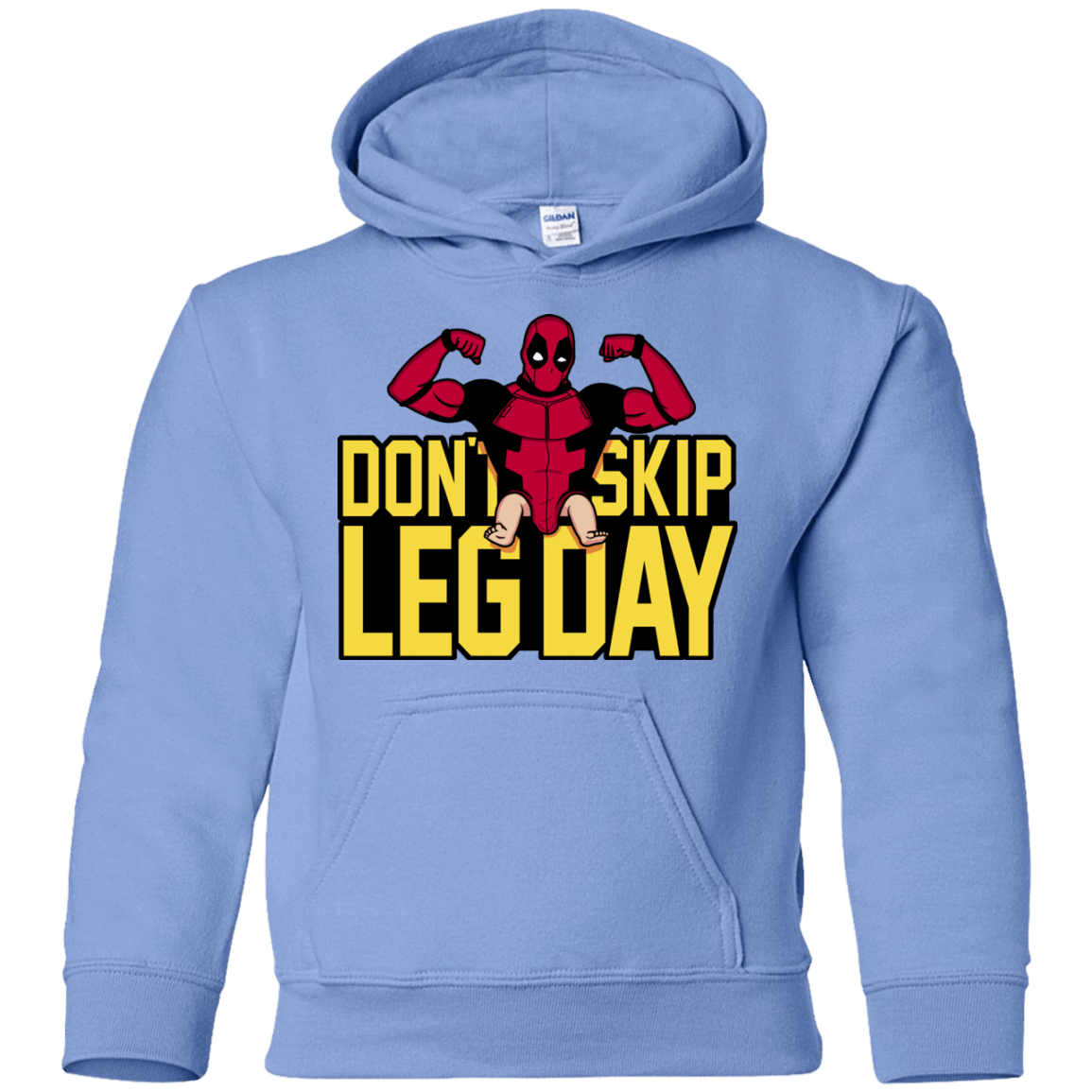 Sweatshirts Carolina Blue / YS Dont Skip Leg Day Youth Hoodie