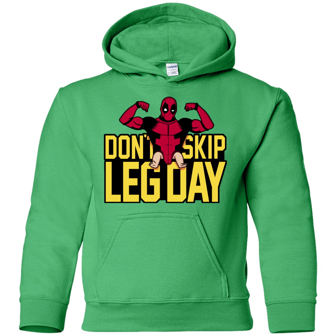 Sweatshirts Irish Green / YS Dont Skip Leg Day Youth Hoodie