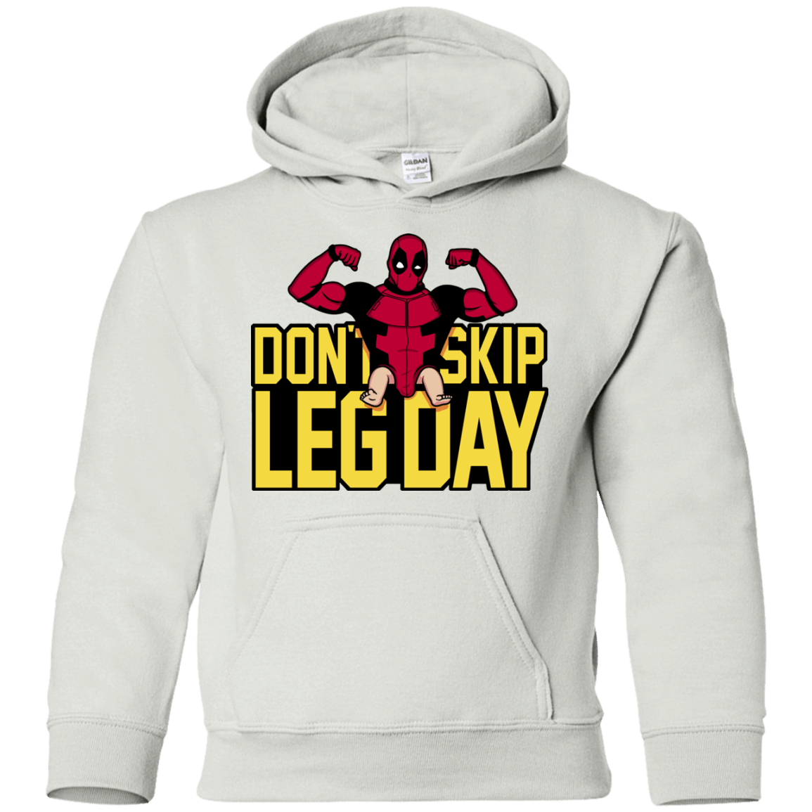 Sweatshirts White / YS Dont Skip Leg Day Youth Hoodie