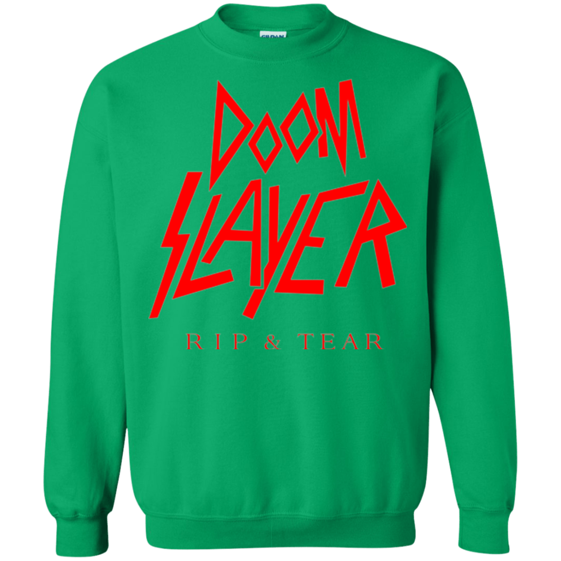 Sweatshirts Irish Green / Small Doom Slayer Crewneck Sweatshirt