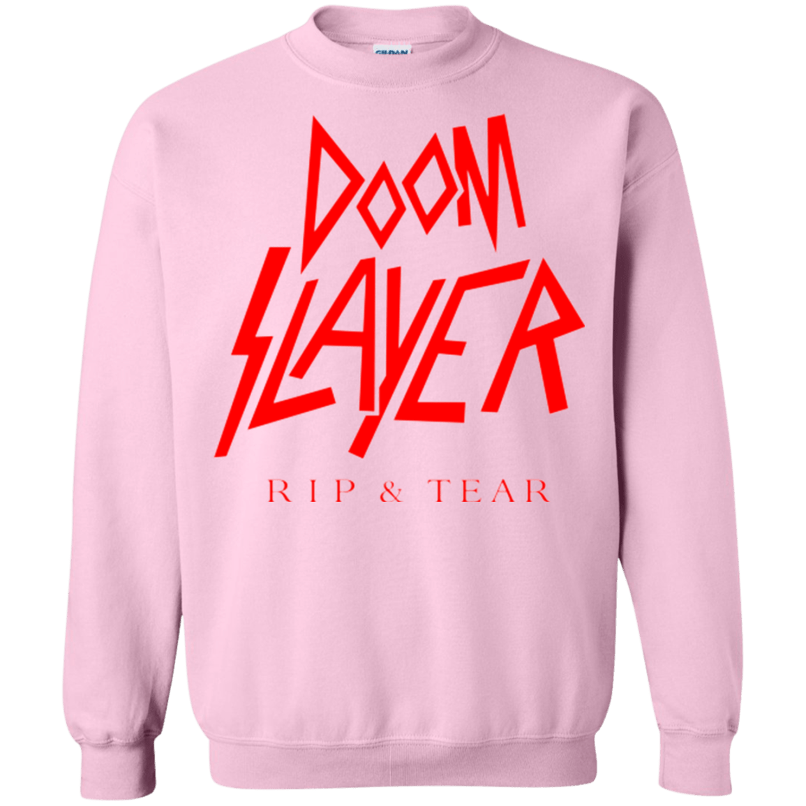 Sweatshirts Light Pink / Small Doom Slayer Crewneck Sweatshirt