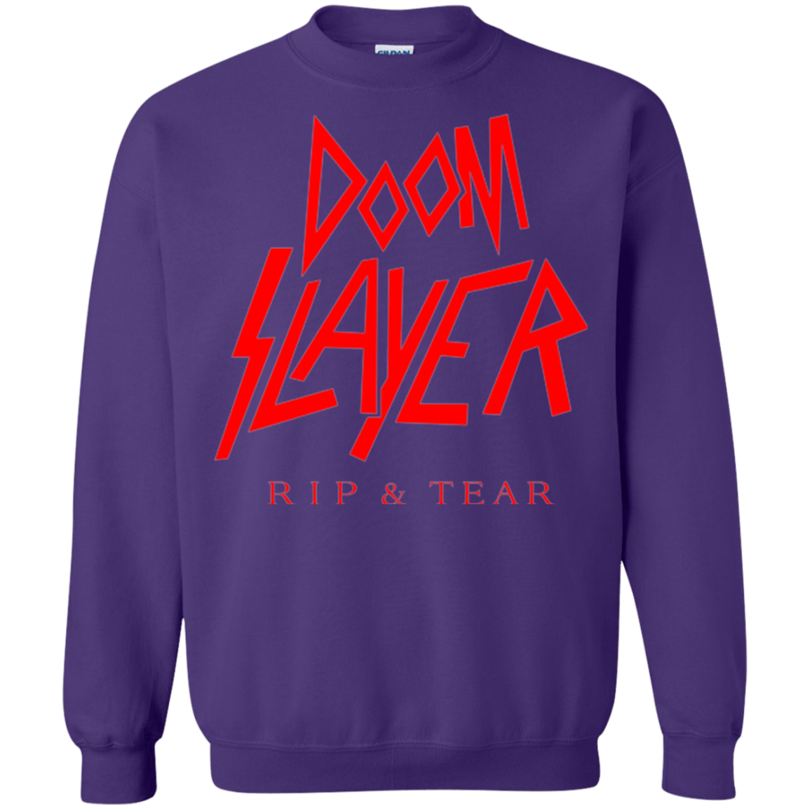 Sweatshirts Purple / Small Doom Slayer Crewneck Sweatshirt