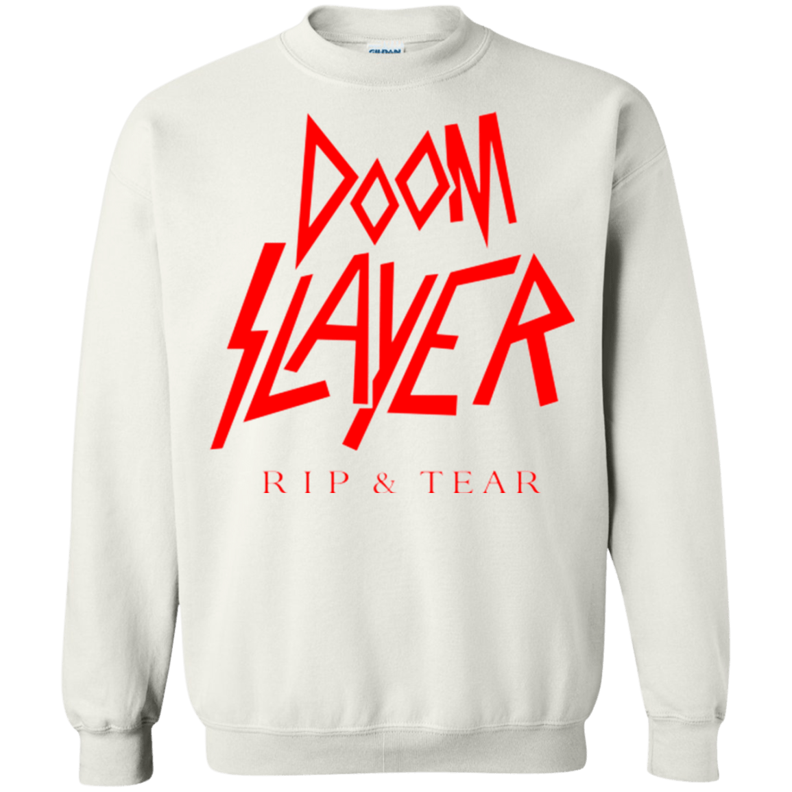 Sweatshirts White / Small Doom Slayer Crewneck Sweatshirt