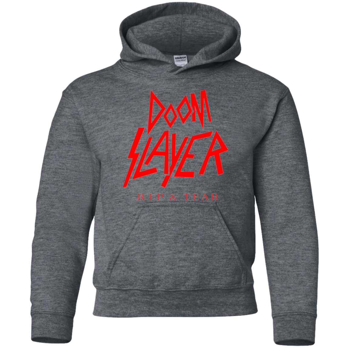 Sweatshirts Dark Heather / YS Doom Slayer Youth Hoodie