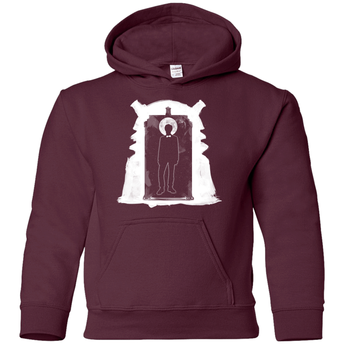 Sweatshirts Maroon / YS Doorway Whoniverse Youth Hoodie